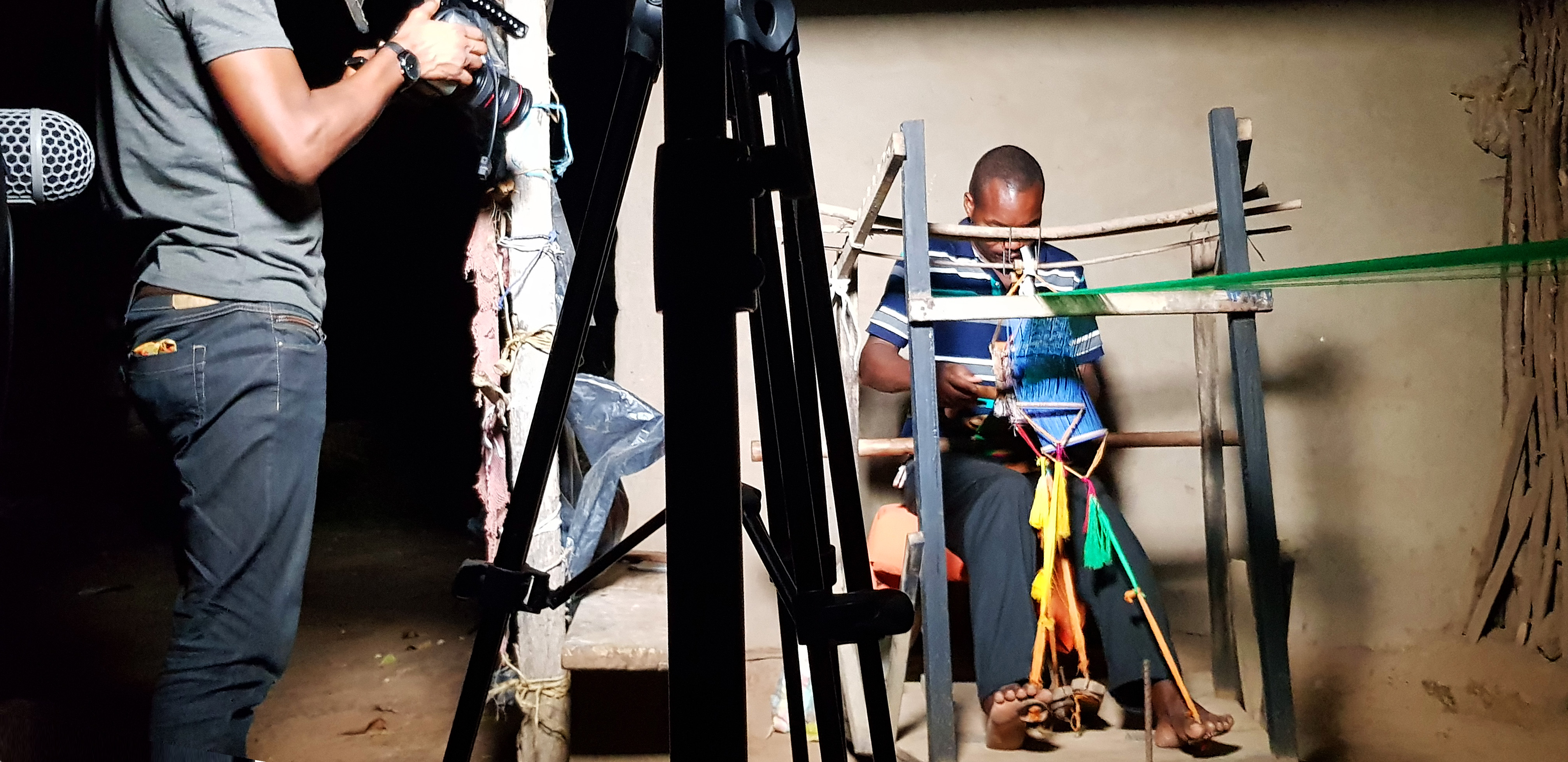 The Kente Weaver 1 - BEHIND THE SCENES PICTURES