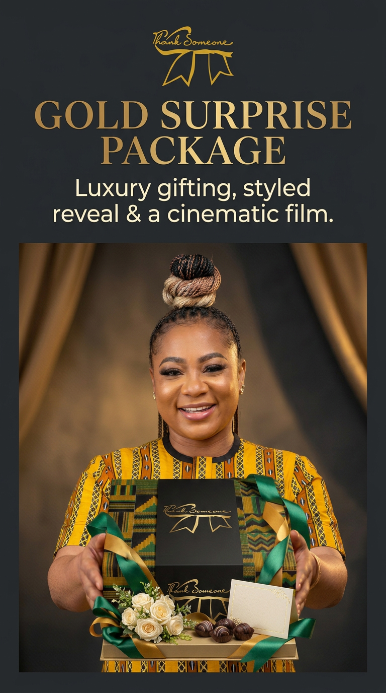 Thank Someone Gold Package Instagram Story 1 - Book Your Surprise Event