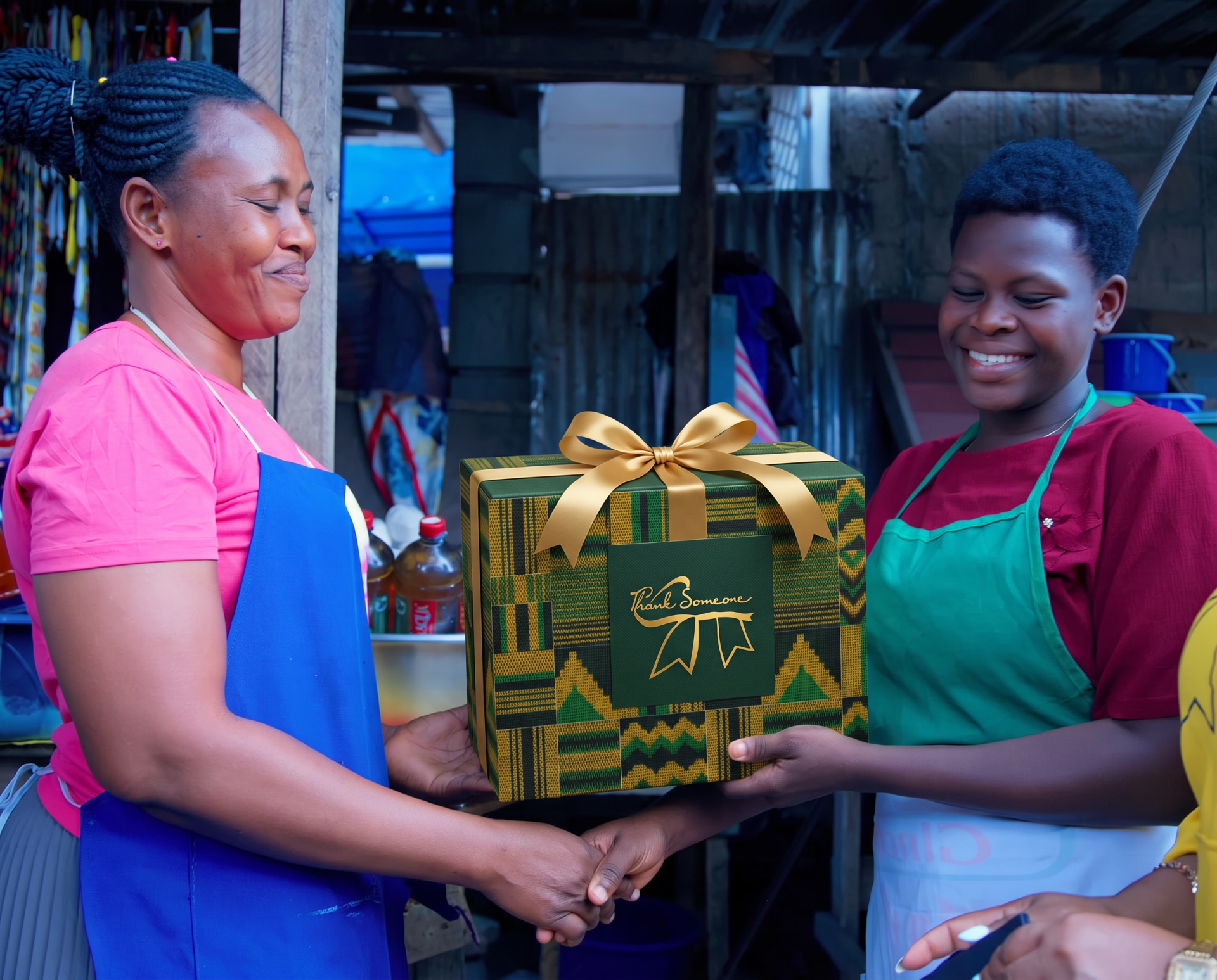 03 koko seller green kente chest.jpg - Thank Someone
